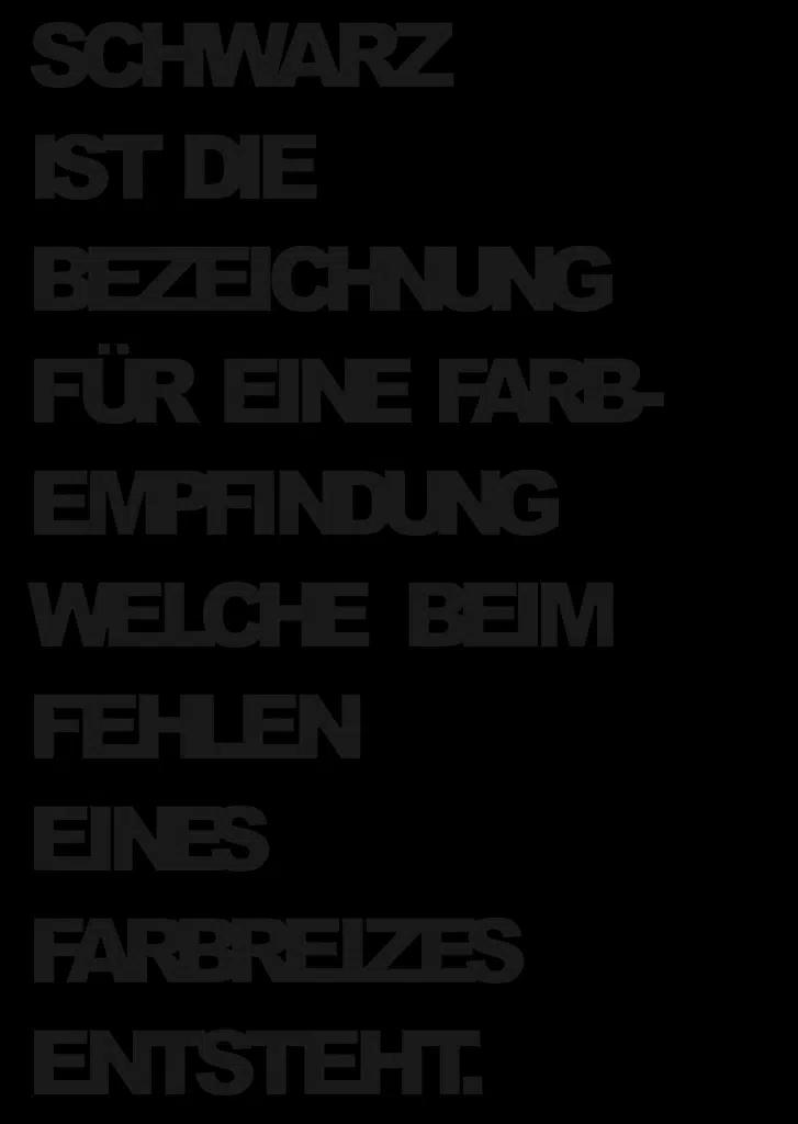 Definition von schwarz auf schwarzem Hintergrund.